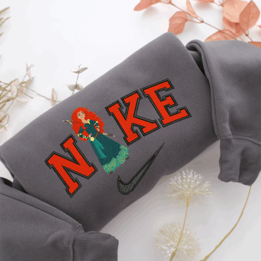 Nike Princess Merida Nike Embroidered Sweatshirt, Nike Movie Inspired, Best Gifts Idea For Him Her - Image 4