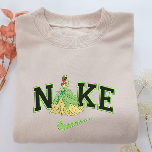 Nike Princess Tiana Nike Embroidered Sweatshirt, Nike Movie Inspired, Best Gifts Idea For Him Her