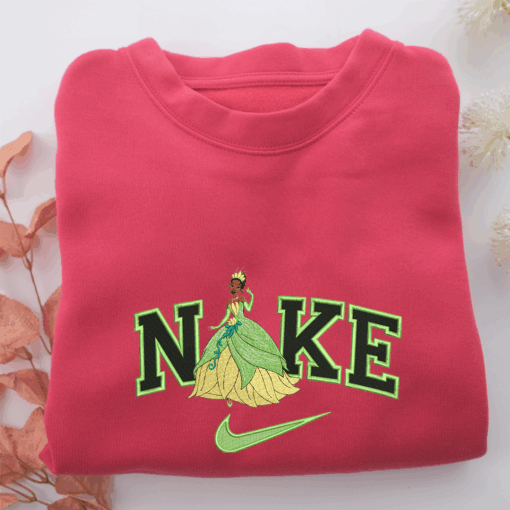 Nike Princess Tiana Nike Embroidered Sweatshirt, Nike Movie Inspired, Best Gifts Idea For Him Her - Image 5
