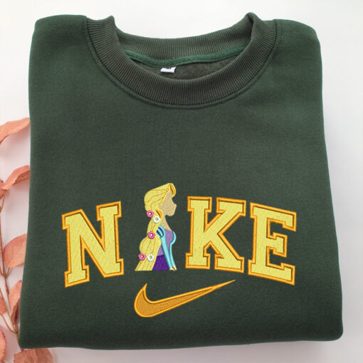 Nike Rapunzel Half Body Embroidery, Disneyland Embroidered Sweatshirt, Movie Disney Inspired, Best Gifts Idea For Him Her - Image 3