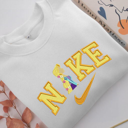 Nike Rapunzel Half Body Embroidery, Disneyland Embroidered Sweatshirt, Movie Disney Inspired, Best Gifts Idea For Him Her - Image 2