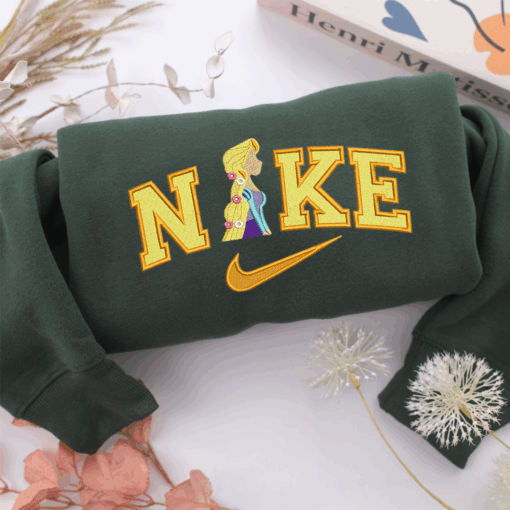Nike Rapunzel Half Body  Nike Embroidered Sweatshirt, Nike Movie Inspired, Best Gifts Idea For Him Her - Image 3