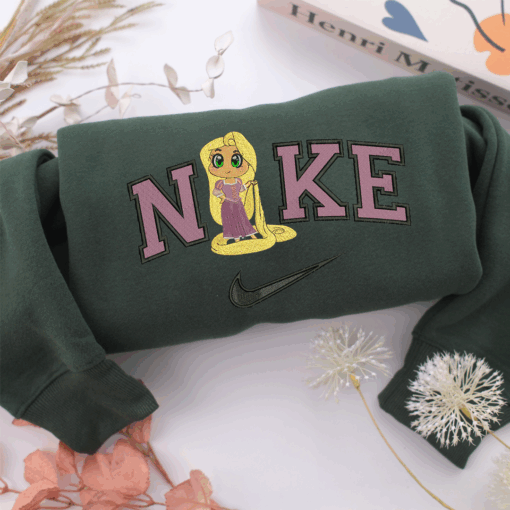 Nike Rapunzel v1 Nike Embroidered Sweatshirt, Nike Movie Inspired, Best Gifts Idea For Him Her - Image 3