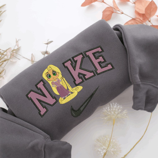 Nike Rapunzel v1 Nike Embroidered Sweatshirt, Nike Movie Inspired, Best Gifts Idea For Him Her - Image 4