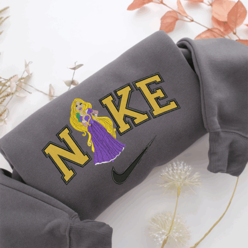Nike Rapunzel v3 Nike Embroidered Sweatshirt, Nike Movie Inspired, Best Gifts Idea For Him Her - Image 4