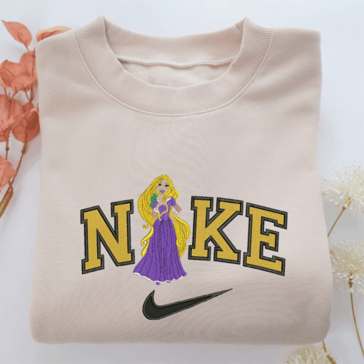 Nike Rapunzel v3 Nike Embroidered Sweatshirt, Nike Movie Inspired, Best Gifts Idea For Him Her
