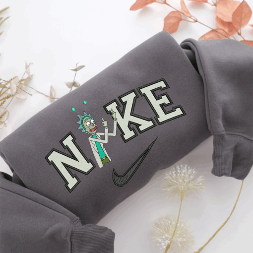 Nike Rick Sanchez Nike Embroidered Sweatshirt, Nike Movie Inspired, Best Gifts Idea For Him Her - Image 4