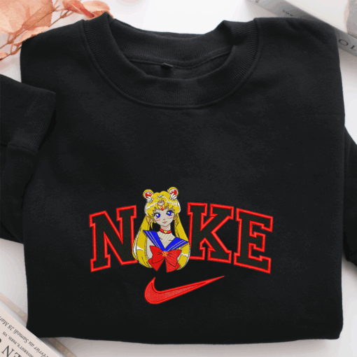 Nike Sailor Moon Half Nike Embroidered Sweatshirt, Nike Movie Inspired, Best Gifts Idea For Him Her - Image 2