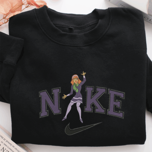 Nike Scared Daphne Blake Nike Embroidered Sweatshirt, Nike Movie Inspired, Best Gifts Idea For Him Her - Image 2