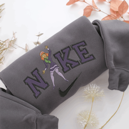 Nike Scared Daphne Blake Nike Embroidered Sweatshirt, Nike Movie Inspired, Best Gifts Idea For Him Her - Image 4