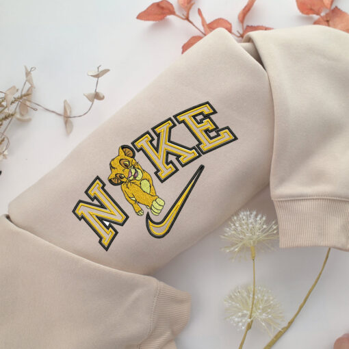 NIke Simba Embroidery, Disneyland Embroidered Sweatshirt, Movie Disney Inspired, Best Gifts Idea For Him Her
