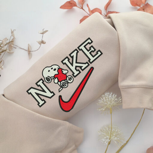 Nike Snoopy Embroidery, Disneyland Embroidered Sweatshirt, Movie Disney Inspired, Best Gifts Idea For Him Her