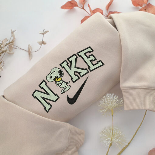 Nike Snoopy V2 Embroidery, Disneyland Embroidered Sweatshirt, Movie Disney Inspired, Best Gifts Idea For Him Her