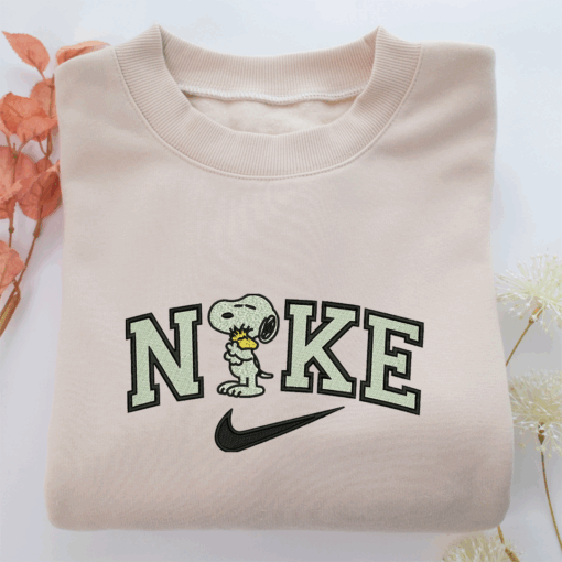 Nike Snoopy V2 Nike Embroidered Sweatshirt, Nike Movie Inspired, Best Gifts Idea For Him Her