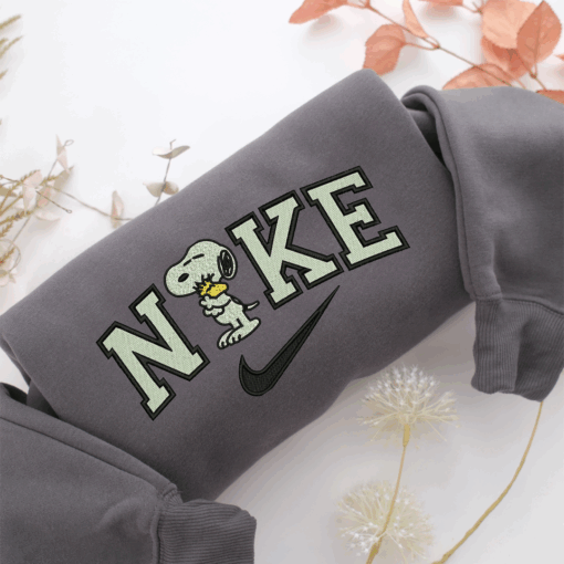 Nike Snoopy V2 Nike Embroidered Sweatshirt, Nike Movie Inspired, Best Gifts Idea For Him Her - Image 4