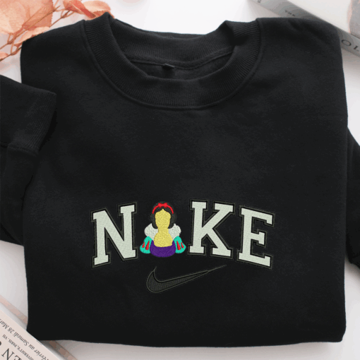 Nike Snow White Half Body Nike Embroidered Sweatshirt, Nike Movie Inspired, Best Gifts Idea For Him Her - Image 2