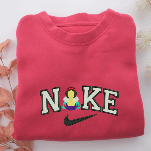 Nike Snow White Half Body Nike Embroidered Sweatshirt, Nike Movie Inspired, Best Gifts Idea For Him Her - Image 5