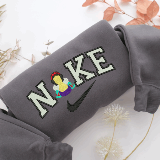 Nike Snow White Half Body Nike Embroidered Sweatshirt, Nike Movie Inspired, Best Gifts Idea For Him Her - Image 4