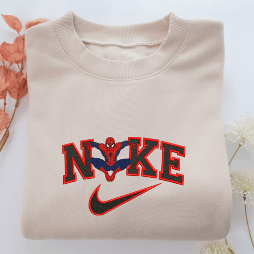 Nike Spider Man v4 Nike Embroidered Sweatshirt, Nike Movie Inspired, Best Gifts Idea For Him Her