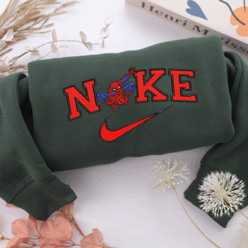 Nike Spider Man v5 Nike Embroidered Sweatshirt, Nike Movie Inspired, Best Gifts Idea For Him Her - Image 5
