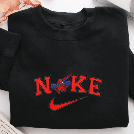 Nike Spider Man v5 Nike Embroidered Sweatshirt, Nike Movie Inspired, Best Gifts Idea For Him Her - Image 3