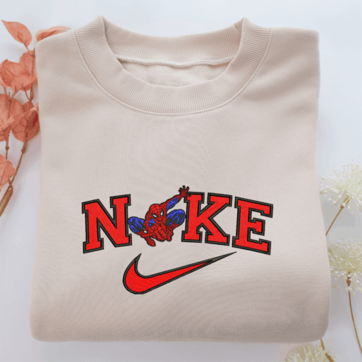 Nike Spider Man v5 Nike Embroidered Sweatshirt, Nike Movie Inspired, Best Gifts Idea For Him Her