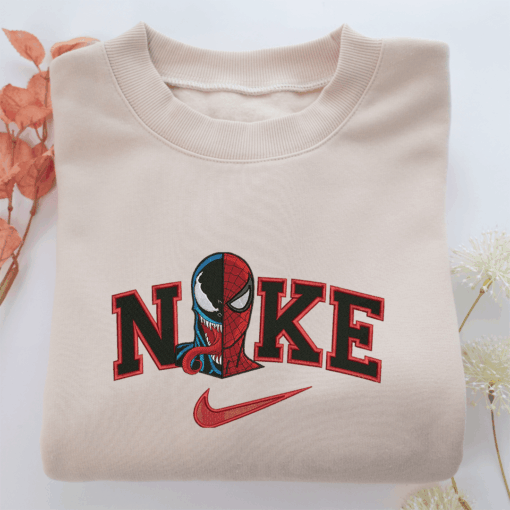 Nike Spider Venom Nike Embroidered Sweatshirt, Nike Movie Inspired, Best Gifts Idea For Him Her