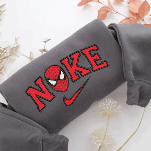 Nike Spiderman Face Nike Embroidered Sweatshirt, Nike Movie Inspired, Best Gifts Idea For Him Her - Image 4