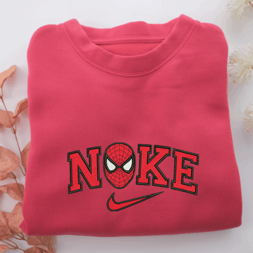 Nike Spiderman Face Nike Embroidered Sweatshirt, Nike Movie Inspired, Best Gifts Idea For Him Her - Image 5