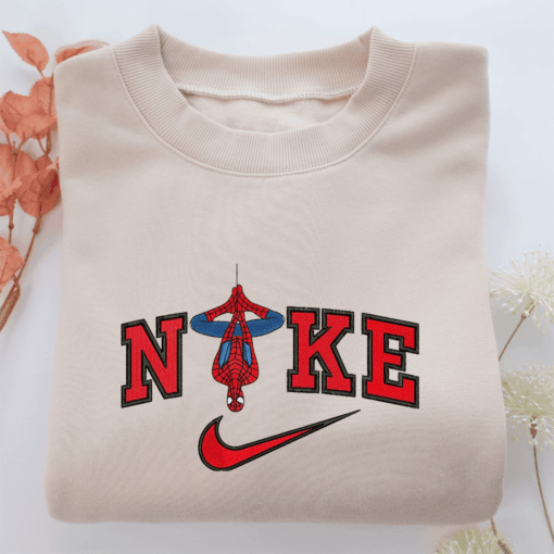 Nike Spiderman v2 Nike Embroidered Sweatshirt, Nike Movie Inspired, Best Gifts Idea For Him Her  - 6 Size_s