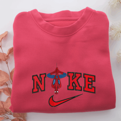 Nike Spiderman v2 Nike Embroidered Sweatshirt, Nike Movie Inspired, Best Gifts Idea For Him Her  - 6 Size_s - Image 5