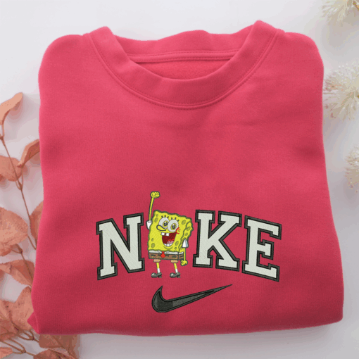 Nike SpongeBob Nike Embroidered Sweatshirt, Nike Movie Inspired, Best Gifts Idea For Him Her - Image 5