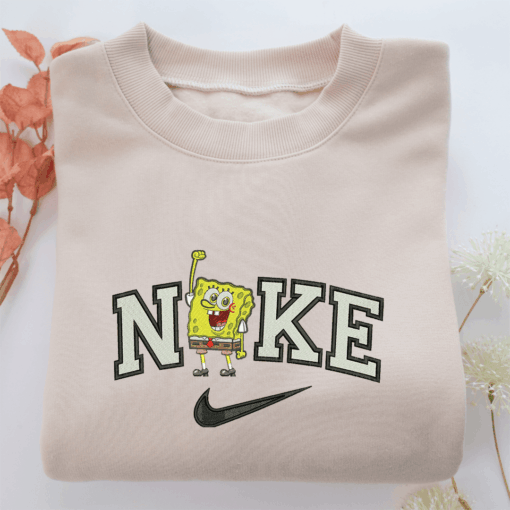 Nike SpongeBob Nike Embroidered Sweatshirt, Nike Movie Inspired, Best Gifts Idea For Him Her