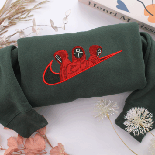 Nike Squid Game Nike Embroidered Sweatshirt, Nike Movie Inspired, Best Gifts Idea For Him Her  - 4 Size_s - Image 3
