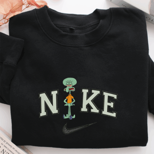 Nike Squidward Nike Embroidered Sweatshirt, Nike Movie Inspired, Best Gifts Idea For Him Her - Image 2