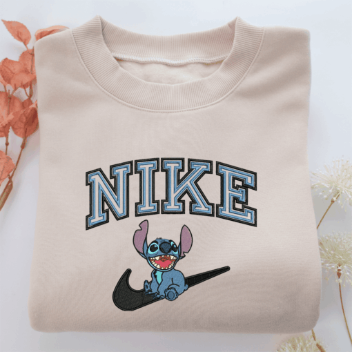 Nike Stitch Disney Nike Embroidered Sweatshirt, Nike Movie Inspired, Best Gifts Idea For Him Her