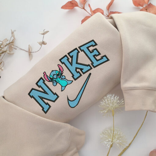 Nike Stitch Embroidery, Disneyland Embroidered Sweatshirt, Movie Disney Inspired, Best Gifts Idea For Him Her