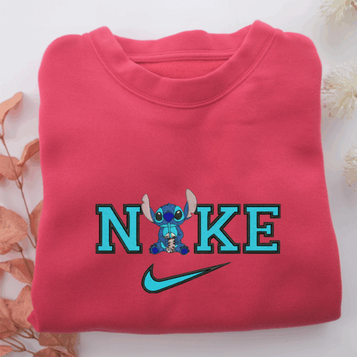 Nike Stitch v2 Nike Embroidered Sweatshirt, Nike Movie Inspired, Best Gifts Idea For Him Her - Image 5