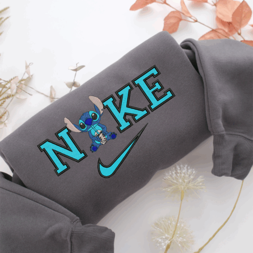 Nike Stitch v2 Nike Embroidered Sweatshirt, Nike Movie Inspired, Best Gifts Idea For Him Her - Image 4
