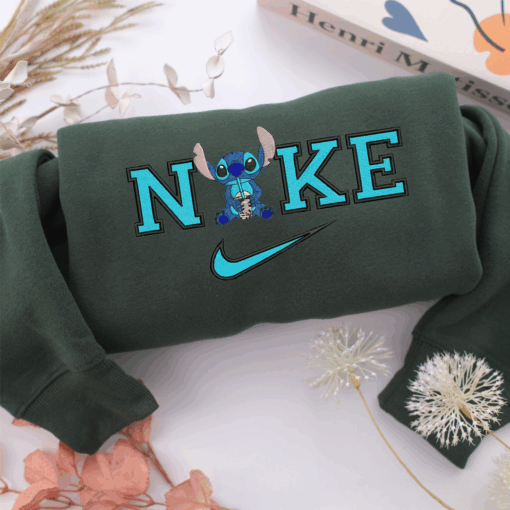 Nike Stitch v2 Nike Embroidered Sweatshirt, Nike Movie Inspired, Best Gifts Idea For Him Her - Image 3