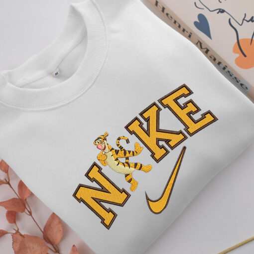Nike Tiger Embroidery, Disneyland Embroidered Sweatshirt, Movie Disney Inspired, Best Gifts Idea For Him Her - Image 2