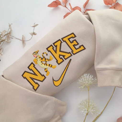 Nike Tiger Embroidery, Disneyland Embroidered Sweatshirt, Movie Disney Inspired, Best Gifts Idea For Him Her