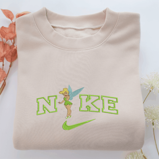 Nike Tinker Bell Nike Embroidered Sweatshirt, Nike Movie Inspired, Best Gifts Idea For Him Her