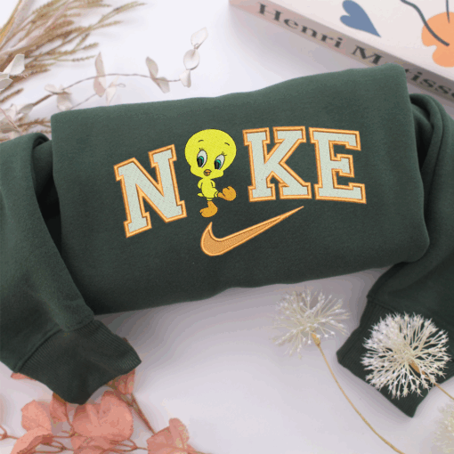 Nike Tweety Nike Embroidered Sweatshirt, Nike Movie Inspired, Best Gifts Idea For Him Her - Image 3