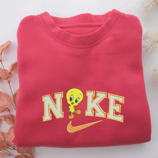 Nike Tweety Nike Embroidered Sweatshirt, Nike Movie Inspired, Best Gifts Idea For Him Her - Image 5