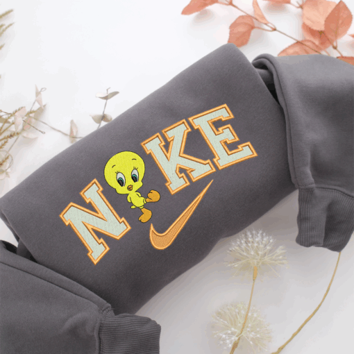 Nike Tweety Nike Embroidered Sweatshirt, Nike Movie Inspired, Best Gifts Idea For Him Her - Image 4