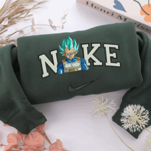 Nike Vegeta Nike Embroidered Sweatshirt, Nike Movie Inspired, Best Gifts Idea For Him Her - Image 3