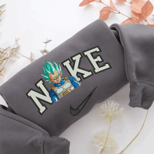 Nike Vegeta Nike Embroidered Sweatshirt, Nike Movie Inspired, Best Gifts Idea For Him Her - Image 4