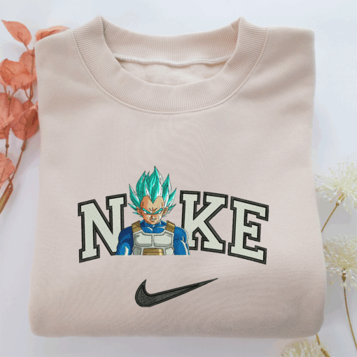 Nike Vegeta Nike Embroidered Sweatshirt, Nike Movie Inspired, Best Gifts Idea For Him Her