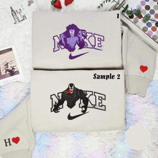 Nike Venom And Agony Embroidered Couple Shirt